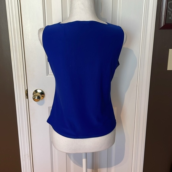 Pilot Brand Royal Blue & Black Sheath Top. Size 14 - Picture 4 of 5